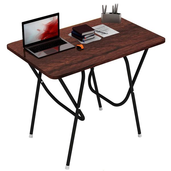 Wow Craft Foldable Table for Home & Office | Portable Study, Laptop & Computer Desk with Metal Frame & Engineered Wood for Multipurpose Use