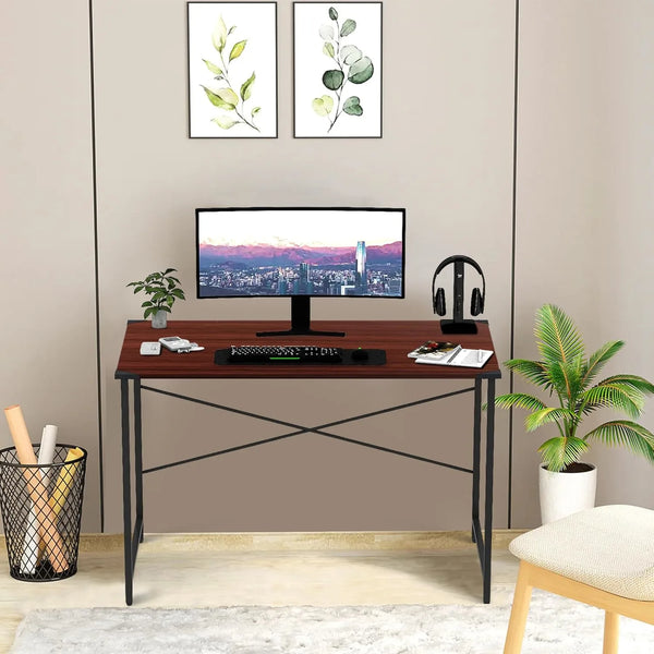 Wow Craft XL Pro Laptop Table with Cup Holder | Mat Finish Engineered Wood Top | Height Adjustable Study Table with Footrest | Work from Home Table | Over Bed Table