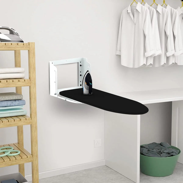 Wow Craft Wall Mounted Ironing Board, Foldable, Height Adjustable with 180 Degree Rotatable Press Table for Clothes, Space Saving Furniture for Home