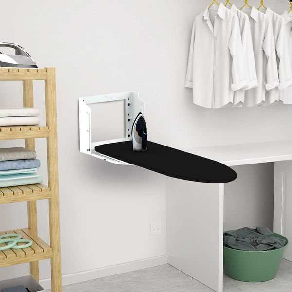 Wow Craft Foldable Ironing Board with 180° Rotatable & Height Adjustable Design for Home | Space Saving Wall-Mounted Ironing Table