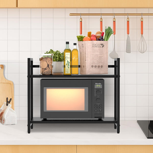 Wow Craft Heavy Duty Metal Storage Rack, Multipurpose Shelf for Kitchen, Bathroom, Microwave, Books Organizer, Space Saving Steel Rack