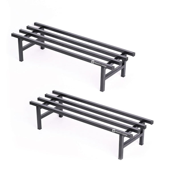 Mighty Home Iron Plant Stand Set of 2 – Durable Metal Rack for Indoor & Outdoor Décor, Heavy-Duty Rust-Resistant Plant Holder for Home, Balcony & Garden