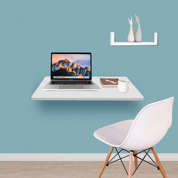 Wow Craft Space Saving Wall Mounted Foldable Table for Home & Office | Engineered Wood Multipurpose Study, Laptop & Work Desk | 24x16 Inch | DIY Setup