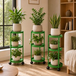 Rolling Plant Stands for Easier Plant Care and Flexible Placement | Wow Craft Home