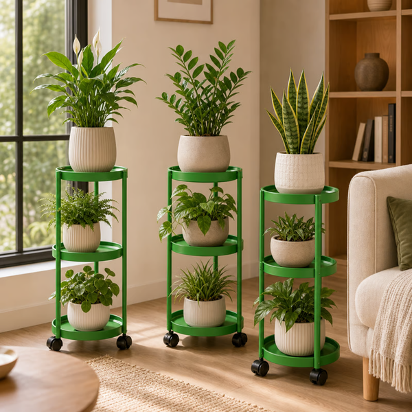 Rolling Plant Stands for Easier Plant Care and Flexible Placement | Wow Craft Home