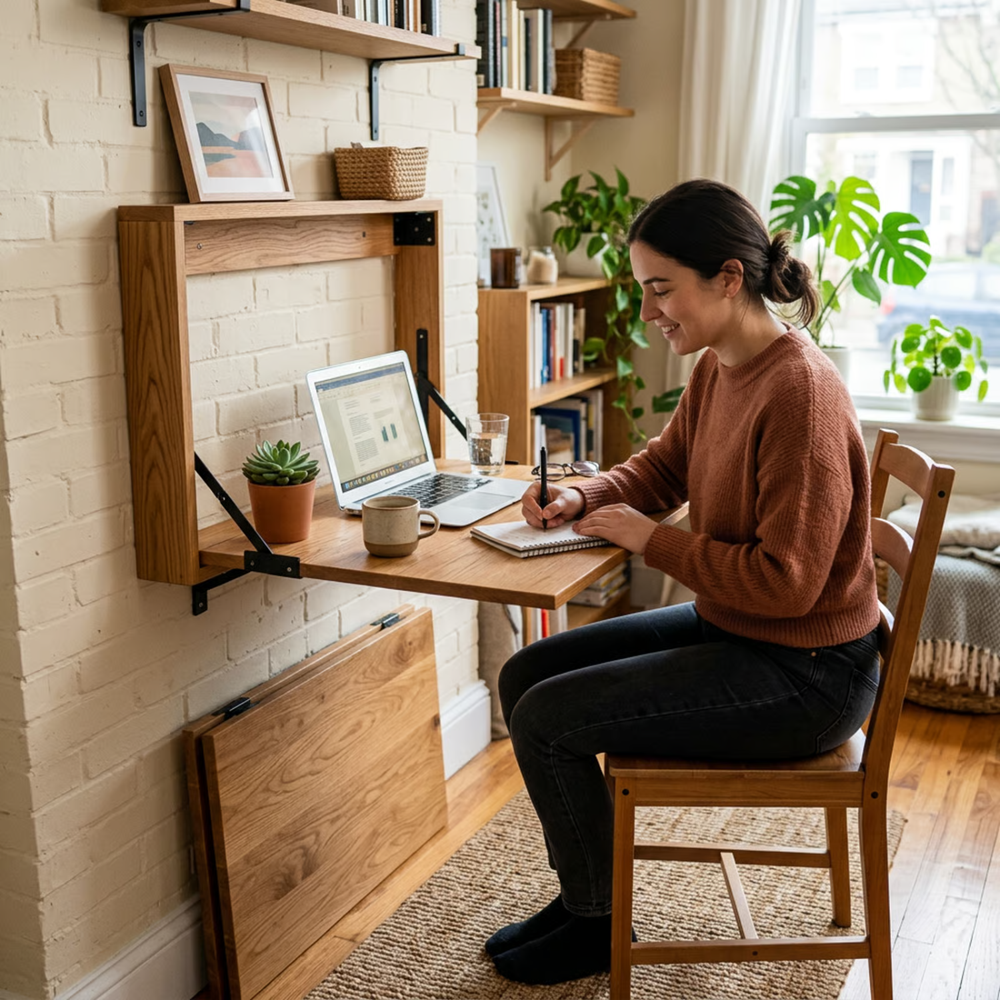 Wall Mounted Foldable Tables for Study, Work, and Dining | Wow Craft Home
