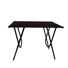 Wow-Craft Foldable and Portable Study Table, Computer Desk, Laptop Table, Engineered Plywood Top, Powder Coated Finish, 90cm x 60cm x 72cm, (Dark Wengi)