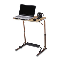 Wow-Craft XL Pro Laptop Table with Mat Finish Engineered Wood Top with Footrest for Study, Work From Home Table, Height Adjustable Study Table With Cup Holder, Over Bed Table