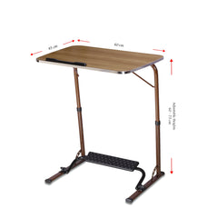 Wow-Craft Bade XL Size Top Working Table, 60x 45x 75 Cm, Adjustable Height & Angles, Ergonomic Footrest, Sturdy Steel Frame, Multipurpose For Study, Office, Work From Home