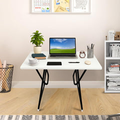 wow craft Multi-Purpose Foldable Study & Dining Table | 2-Seater Desk, Laptop Table | Matt Finish Engineered Wood