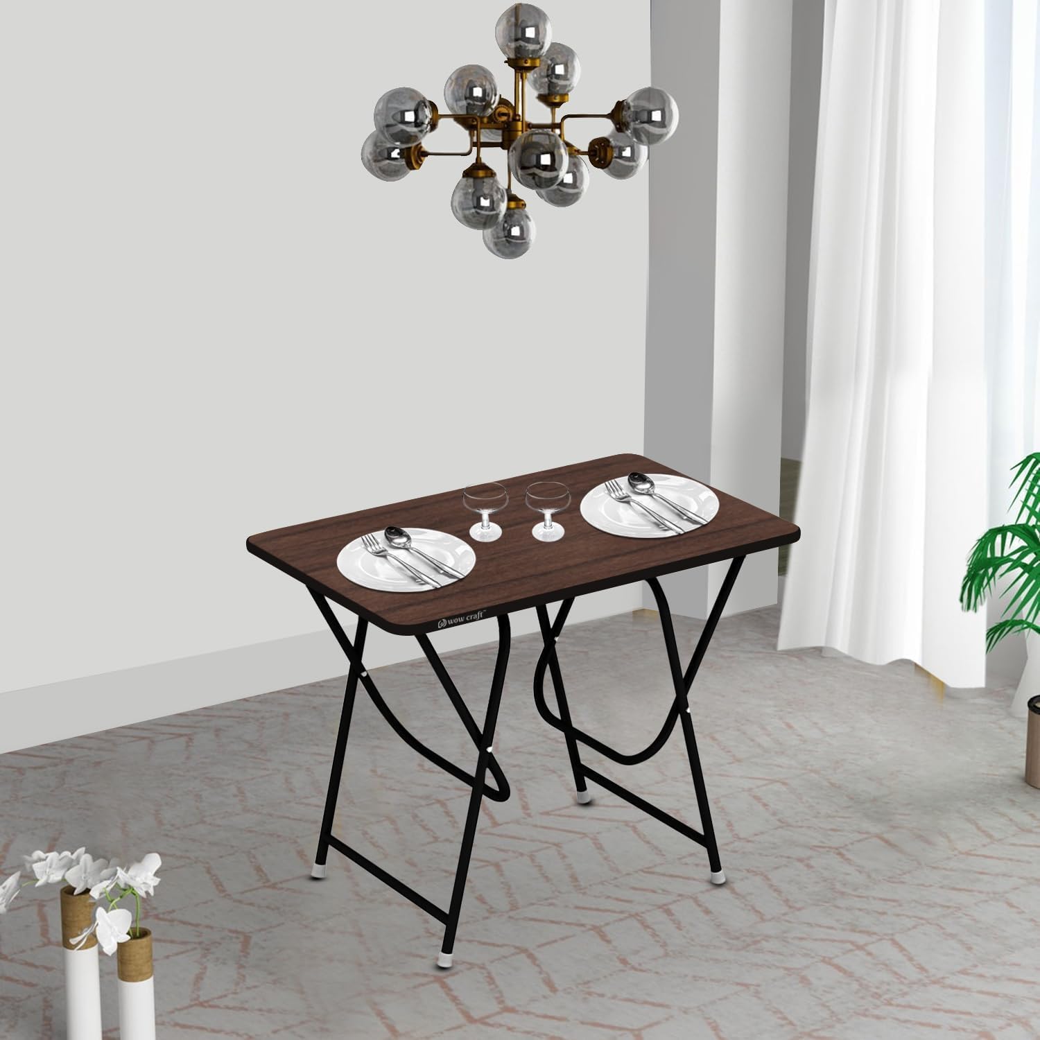 Wow Craft Multipurpose Foldable & Portable 2-Seater Dining Table