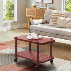 Wow-Craft Plastic Trolley Coffee Table with Wheels | Anti-Skid Tea POY & Coffee Table for Home, Living Room, Balcony, Outdoor, Home, Office -  DIY (Do-It-Yourself)